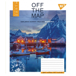 А5/60 кл. YES Off the map, зошит дя записів