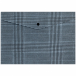 Папка на кнопці, А4+, Tartan Gray
