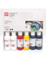 Фото - Набір акрилових фарб 'рідкий акрил' 6*100мл (2біл, 1жовт.,1червоний,1син.,1чорний) PMA06100A 43369 Фото - Набір акрилових фарб 'рідкий акрил' 6*100мл (2біл, 1жовт.,1червоний,1син.,1чорний) PMA06100A 43369