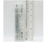 Фото - Готовальня (прозрачн. футляр 4 предм.) (уп;10) арт.AH-2704 511