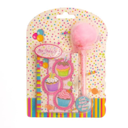 Фото - Блокнот на замочку 110x750mm, 70g, 80 л, ручка-пушок, Тістечка 56647 Фото - Блокнот на замочку 110x750mm, 70g, 80 л, ручка-пушок, Тістечка 56647