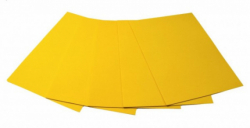 Фото - Кольорова ЕВА піна (Фоаміран)А4, EVA-1-031, 21х29,7см,1,00 мм 5 аркуш.жовтий 59456