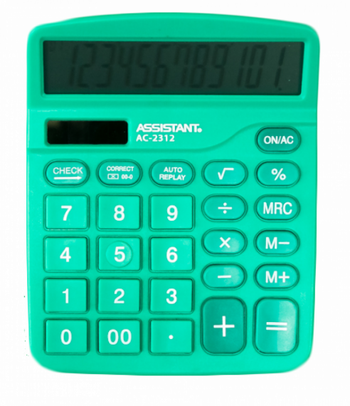 Фото - Калькулятор ASSISTANT АС-2312 green 42869 Фото - Калькулятор ASSISTANT АС-2312 green 42869