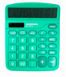 Калькулятор ASSISTANT АС-2312 green