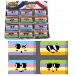 Фото - Ластик різнокольоровий, Stripes, асорті, 4972, CLASS, в уп. 36 шт. 40193