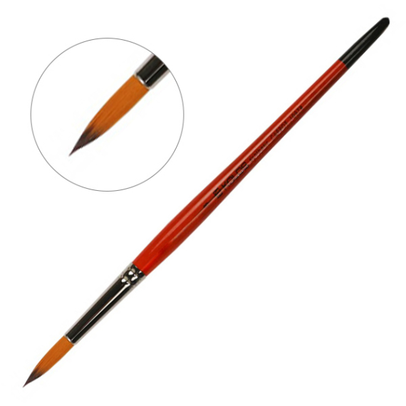 Фото - Пензель Синтетика кругла, Carrot 1097R, № 8, к.р. KOLOS/ArtMaster (6/12) 16024 Фото - Пензель Синтетика кругла, Carrot 1097R, № 8, к.р. KOLOS/ArtMaster (6/12) 16024