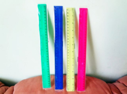 Фото - Лінійка пластикова з подвійною шкалою, 30см (уп.48) 27409