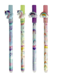 Фото - Ручка гелева пиши-стирай 0,5мм синя Однороги  12шт/уп. 63741