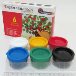 Набор Пальчиковых красок  6цв*35 ml &quot;Веселые рисунки&quot; (уп;12шт) арт.FC0635T