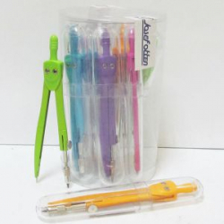 Фото - Циркуль в пласт. тубусе в PVC банке, mix5 SC01001LС-color (уп.10) 26352