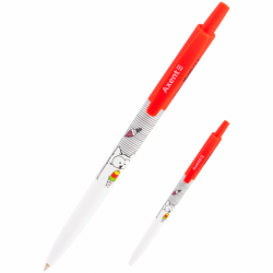 Ручка кулькова автом. Cat & ice cream, синя