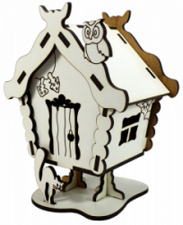 Фото - МДФ Будиночок №  7 хатинка на куряч.ніжках 7,5*8*15см  М-2080 49849