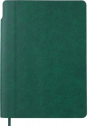 Фото - Блокнот діловий FRESH А5, 96 арк., лінія, обкл. штучна шкіра, зелений 57075