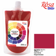 Фарба гуашева, 200мл, Кармінова, ROSA Studio