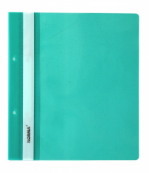 Фото - Папка-швидк., А4, PР,120/160 мкн. пр.верх, з європерф., зелен., глянц., 5262, NORMA  (уп. 10) 36262