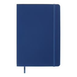 Фото - Блокнот діловий TOUCH ME А5, 96л, клітинка, обкладинка штучна шкіра, синій 61605