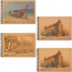 Альбом для малювання на спір. KRAFT, 30 арк. 120 г/м A5, AR5730 (уп.5)