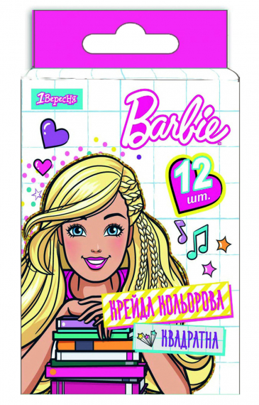 Фото - Мел цветной квадратный 12 шт. 'Barbie' (уп.12) 38355 Фото - Мел цветной квадратный 12 шт. 'Barbie' (уп.12) 38355