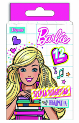 Фото - Мел цветной квадратный 12 шт. 'Barbie' (уп.12) 38355