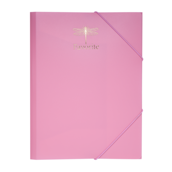 Фото - Папка пласт. А4 на гумках PASTEL, рожевий 60197