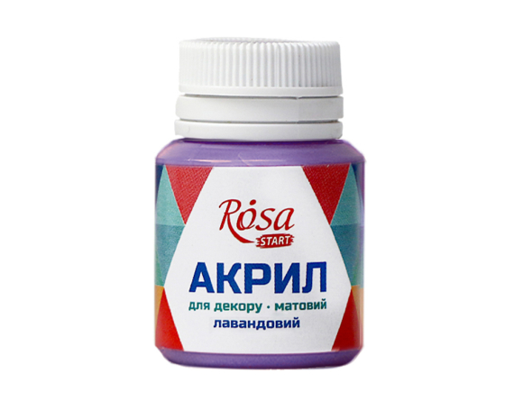 Фото - Акрил для декору 35, Лавандовий, матовий, 20 мл, ROSA TALENT 38998 Фото - Акрил для декору 35, Лавандовий, матовий, 20 мл, ROSA TALENT 38998
