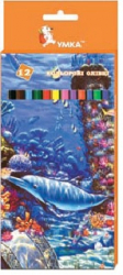 Фото - Олів.кольорові,12 кол.,'Підводний світ', ЦК42-10, УМКА 44305