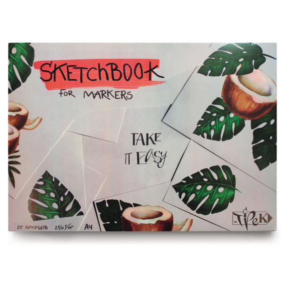 Фото - Скетчбук для маркерів А4 (21х29,7 см) 250 г/м.кв. 25 аркушів «Трек» 52434 Фото - Скетчбук для маркерів А4 (21х29,7 см) 250 г/м.кв. 25 аркушів «Трек» 52434