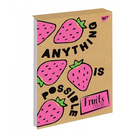 Фото - Блокнот В5/80 кл клей, СМІК+білила YES Fruits color крафт 61693 Фото - Блокнот В5/80 кл клей, СМІК+білила YES Fruits color крафт 61693