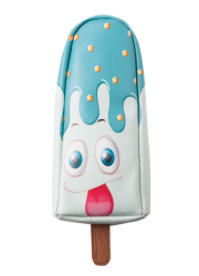 Пенал м&#039;який МОРОЗИВО, 21х9х4 см, блакитний