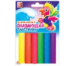 Фото - Пластилін плаваючий  6 кол, зі стеком флуоресцентний (ящ.36) 19994