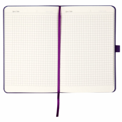 Книга записна Partner, 125*195, 96арк, кліт, фіолетова