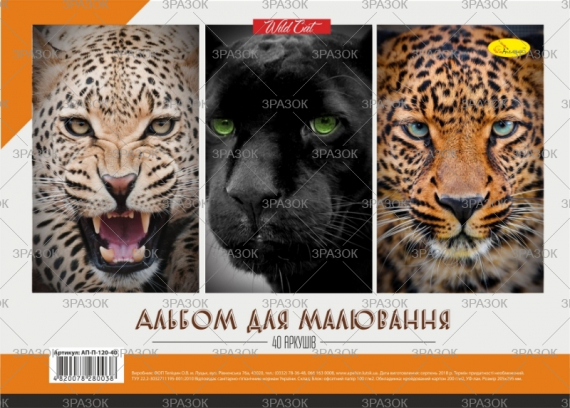 Фото - Альбом для малювання, лаковка, 40 арк., 120 г/м2, пружина (уп.12) 40624 Фото - Альбом для малювання, лаковка, 40 арк., 120 г/м2, пружина (уп.12) 40624