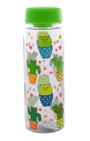 Фото - Пляшка для води 500мл 'Котокактус' 38596 Фото - Пляшка для води 500мл 'Котокактус' 38596