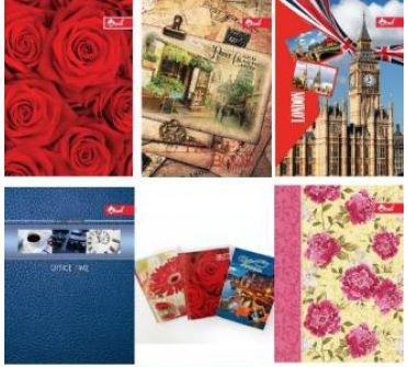 Фото - Блокнот А6 64арк. обклад.ПВХ глянець, повнокольор.,блок офсет імп. 60г/м2,клітинка мікс(уп.30) 340 Фото - Блокнот А6 64арк. обклад.ПВХ глянець, повнокольор.,блок офсет імп. 60г/м2,клітинка мікс(уп.30) 340