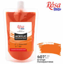 Фото - Фарба акрилова,200 мл, Помаранчева, ROSA Studio 54800 Фото - Фарба акрилова,200 мл, Помаранчева, ROSA Studio 54800