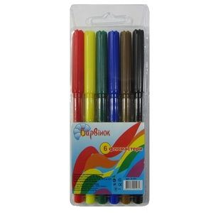 Фото - Фломастери Радуга 6 кол. 5-101 БАРВІНОК 20746 Фото - Фломастери Радуга 6 кол. 5-101 БАРВІНОК 20746