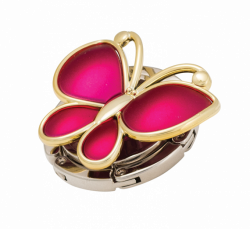 Набір подарунковий &quot;Papillon&quot;: ручка кулькова + гачок д/ сумки, рожевий