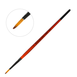 Фото - Пензель Синтетика кругла, Carrot 1097R, № 2, к.р. KOLOS/ArtMaster (6/12) 16021