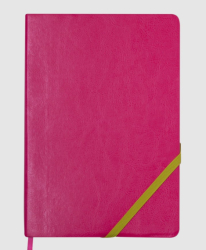 Скетчбук  LOLLIPOP А5, 96 арк, чистий, обкладинка штучна шкіра, рожевий