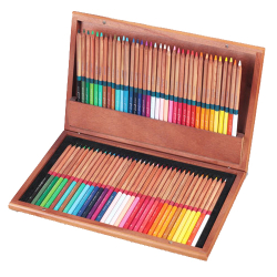 Кольоров. олівці &quot;MARCO&quot; 72 кол. круглі, Кедр в дерев&#039;яному пеналі FineArt-72WB (уп.3)