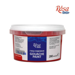 Фото - Фарба гуашева, 280 мл, Червона, ROSA Studio 44582