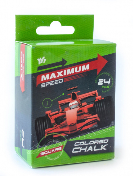 Фото - Крейда кольорова квадратна 24 шт. 'Maximum speed' 38358 Фото - Крейда кольорова квадратна 24 шт. 'Maximum speed' 38358