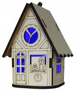 Фото - Эл.Будинок № 11/2 МДФ біл,світло 3х кольор,Повільн,сенс.вмик. Е-019 1/2 49866 Фото - Эл.Будинок № 11/2 МДФ біл,світло 3х кольор,Повільн,сенс.вмик. Е-019 1/2 49866