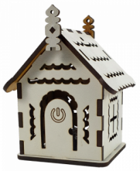 Фото - Эл.Будинок № 4/1 МДФ біл,світло 3х кольор,Швидк,сенс.вмик. Е-004 49861 Фото - Эл.Будинок № 4/1 МДФ біл,світло 3х кольор,Швидк,сенс.вмик. Е-004 49861