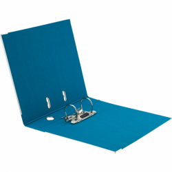 Папка-реєстратор двост, Prestige+ 5cм, зіб, тем-бірюзова