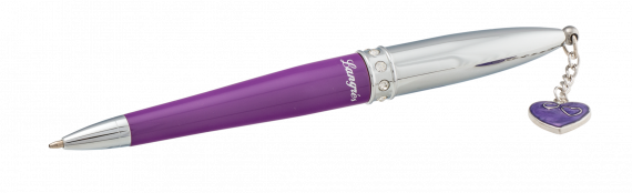 Фото - Набір подарунковий 'Crystal Heart': ручка кулькова + візитниця, фіолетовий LANGRES 30875 Фото - Набір подарунковий 'Crystal Heart': ручка кулькова + візитниця, фіолетовий LANGRES 30875