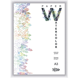 Планшет для акварелі А3 (29,7х42 см) папір малювальний Словаччина 200 г/м.кв. 20 аркушів «Трек» Укра
