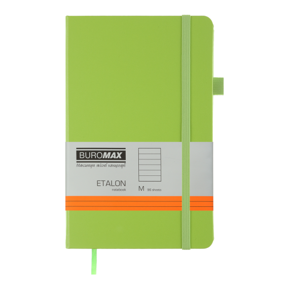 Фото - Книга записна ETALON 125*195, 96 арк., Лінія, обкл. штучна шкіра, салатовий 62615 Фото - Книга записна ETALON 125*195, 96 арк., Лінія, обкл. штучна шкіра, салатовий 62615