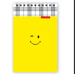 Блокнот, А6, 48 арк., спіраль зверху, клітинка