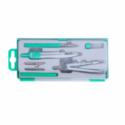 Фото - Готовальня BASIS 7 предметів, зелений 9181